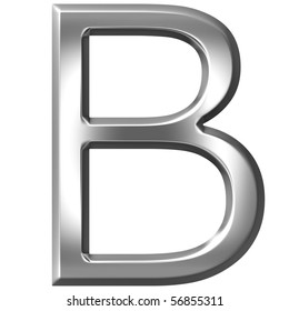 3d Silver Letter B Stock Illustration 56855311 | Shutterstock