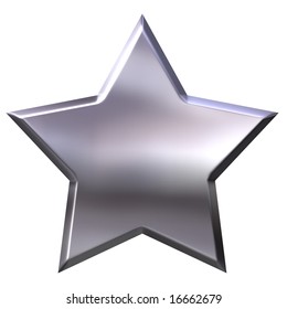 3d Silver Star Stock Illustration 16662679 | Shutterstock