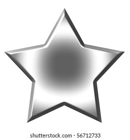 3d Silver Star