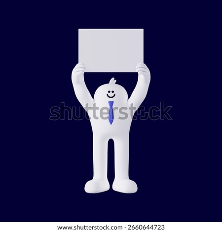 3D Simple Office Worker Character