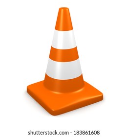 3d Single Traffic Cone