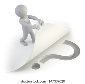 3d small people - question below the page
