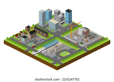 3d Smart City Abstract Dot Point Stock Illustration 2155247701 ...