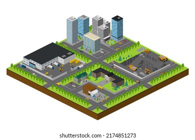 3d Smart City And Abstract Dot Point Connect With Gradient Line And Aesthetic Intricate Wave Line Design , Big Data Connection Technology Concept.