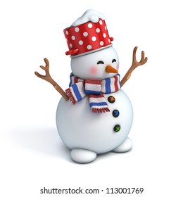 3d Snowman