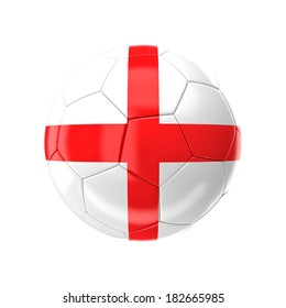 3d Soccer Ball With England Flag