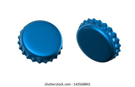 3d Soda Bottle Cap Top Isolated On White