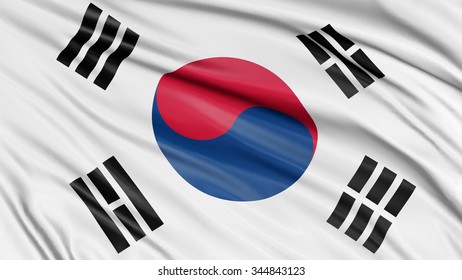 3D South Korean Flag