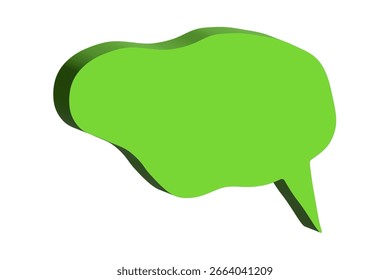 3d speech bubble Blank empty message box Textbox frame for banners, price tags, stickers, design