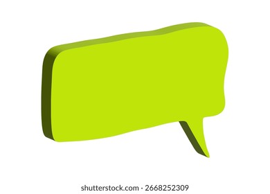 3d speech bubble Blank empty message box Textbox frame for banners, price tags, stickers, design