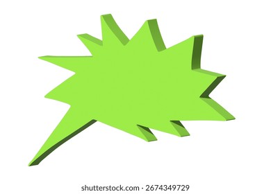 3d speech bubble Blank empty message box Textbox frame for banners, price tags, stickers, design