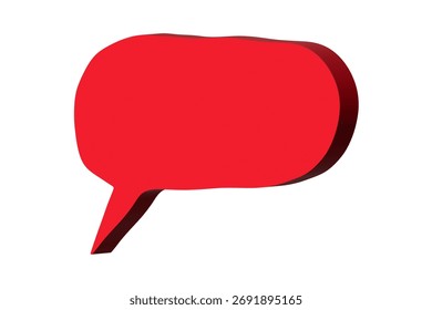 3d speech bubble Blank empty message box Textbox frame for banners, price tags, stickers, design
