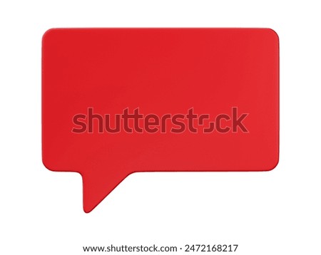 3D speech bubble talk isolated on white background, Clipping path include