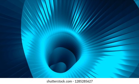 3d Speed Tunnel Warp, Moving In Space And Time, Distortion Of Space, Traveling In Space, 3d Rendering