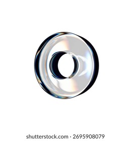 3d sphere on transparent background	