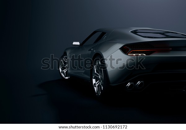3d sport car, studio\
render