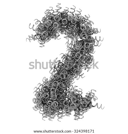 3d "Spring" creative decorative number 2