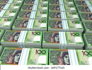 3D Stack Piles Of Australia Money