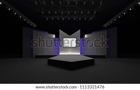 3 d stage event