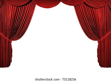 3d Stage Render Red Curtain Stock Illustration 73118236 | Shutterstock