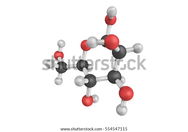 マンノースの3d構造 炭水化物のアルドヘキソース系の糖単量体 ヒトの代謝 特に特定のタンパク質のグリコシル化において重要である のイラスト素材