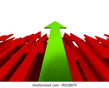 3d success arrow