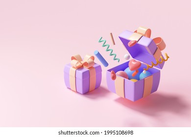 3d Surprise Gift Box Open Gift Stock Illustration 1995108698 | Shutterstock