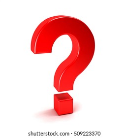 3d Symbol Question Mark Render Illustration Stock Illustration ...