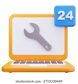 3D Technical Support Service Concept
