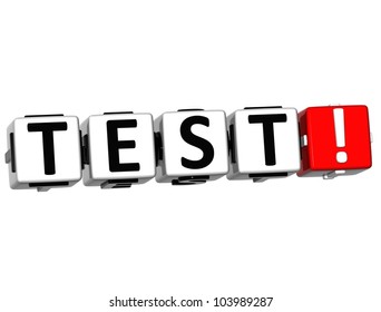 3d Test Button Click Here Block Stock Illustration 103989287 | Shutterstock