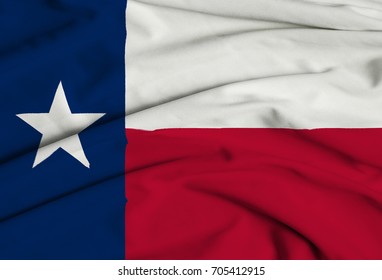 3D Texas Flag Waving