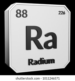 3d Text Chemical Element Radium Atomic Stock Illustration 1011246571