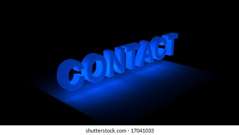 3d text contact