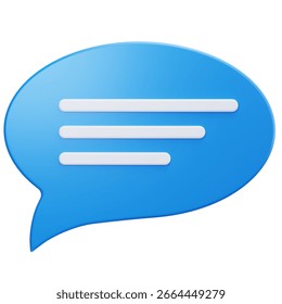 3D Text Message Bubble Content