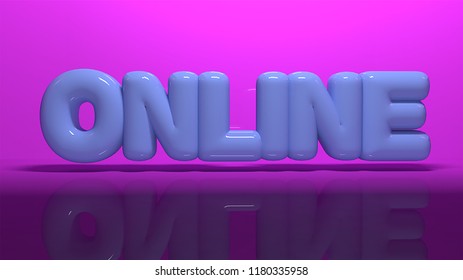 3d text render letter online 