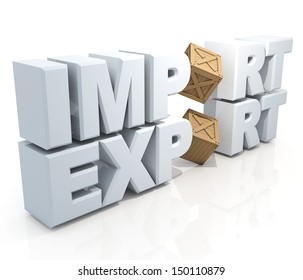 3d texts import and export and crates in isolated background with clipping paths, work paths included 