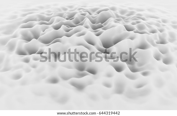 3d\
texture of white rocky surface. Abstract natural background with\
craters. Panoramic view of rough texture like mountain, lake, moon\
and space planets. Effect of erosion and\
corrosion