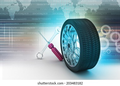 3d tires replacement concept  
