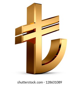 3D TL Sign...Turkish Lira Symbol