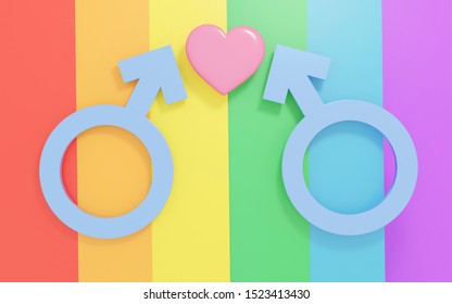 3d Transgender Symbol Abstract Two Blue Stock Illustration 1523413430 