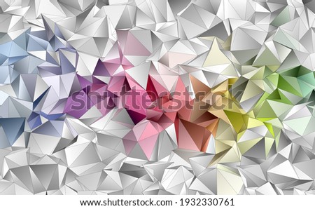 3d Triangles, abstract  background. Design wallpaper.