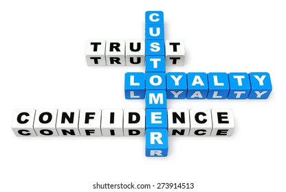 3d Trust Customer Loyalty Stock Illustration 273914513 Shutterstock