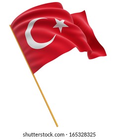 3D Turkish Flag (clipping Path Included)