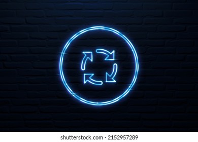 3D Turn key Solutions icon neon sign