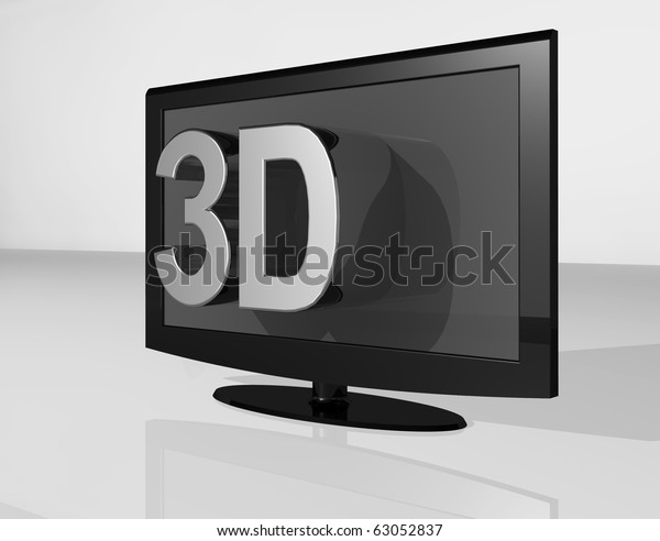 3d Tv のイラスト素材