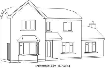 House Line Drawing Images, Stock Photos & Vectors ...