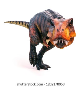 3d Tyrannosaurus Rex Render On White Background