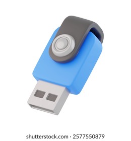 3D USB Drive Icon, 3D rendering