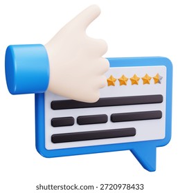 3D User Comment Review Message