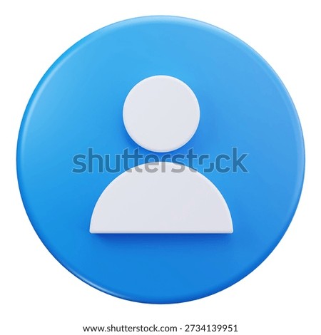 3D User Profile Account User Interface